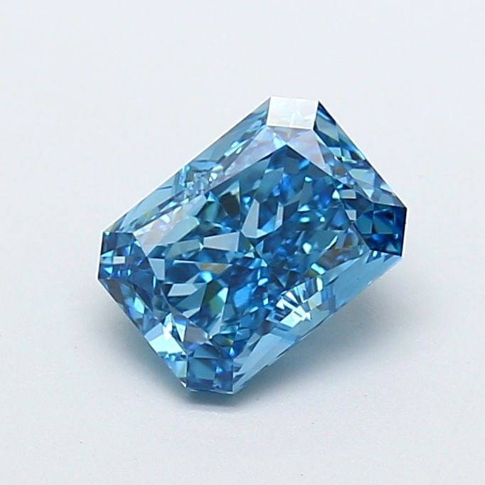 Loose Diamond - RADIANT 2.18ct Fancy Vivid Blue VVS2: Loose Diamond - RADIANT 2.18ct Fancy Vivid Blue VVS2 Source: This is a real non-mined Diamond that has been grown in a lab Shape: RADIANT Carats: 2.18 Color: Fancy Vivid Blue Certification: IGI Video: