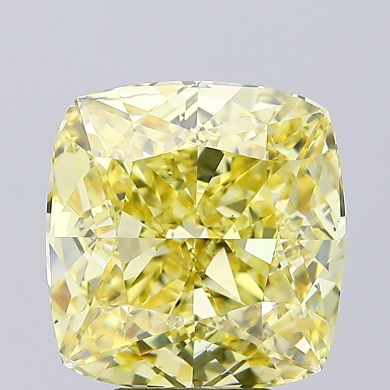 Loose Diamond - CUSHION MODIFIED 7.01ct Fancy Intense Yellow VS2: Loose Diamond - CUSHION MODIFIED 7.01ct Fancy Intense Yellow VS2 Source: This is a real non-mined Diamond that has been grown in a lab Shape: CUSHION MODIFIED Carats: 7.01 Color: Fancy Intense Yellow 