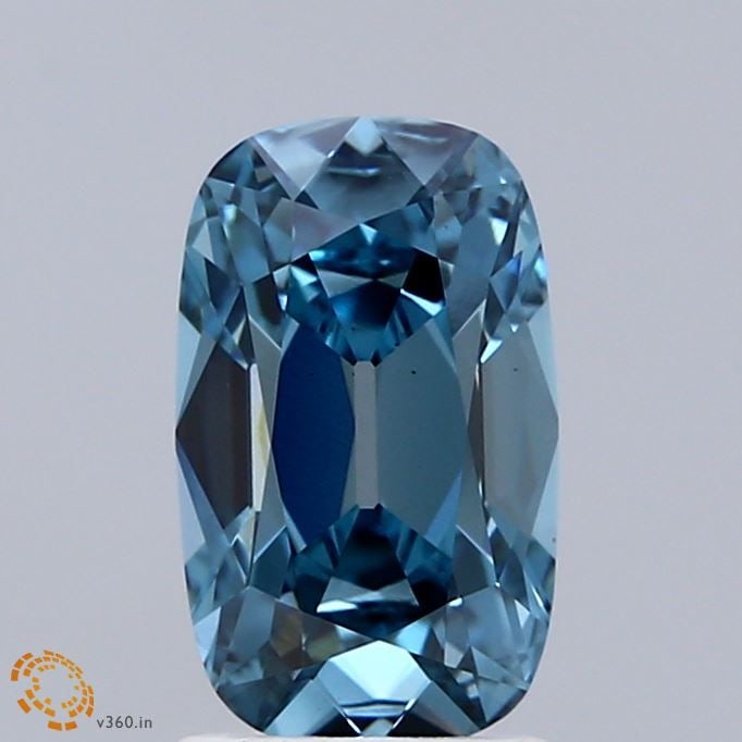 Loose Diamond - CUSHION BRILLIANT 1.59ct Fancy Vivid Blue VS1: Loose Diamond - CUSHION BRILLIANT 1.59ct Fancy Vivid Blue VS1 Source: This is a real non-mined Diamond that has been grown in a lab Shape: CUSHION BRILLIANT Carats: 1.59 Color: Fancy Vivid Blue Certif