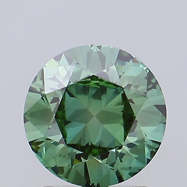 Loose Diamond - ROUND 2.01ct Fancy Vivid Green VS1: Loose Diamond - ROUND 2.01ct Fancy Vivid Green VS1 Source: This is a real non-mined Diamond that has been grown in a lab Shape: ROUND Carats: 2.01 Color: Fancy Vivid Green Certification: IGI Video: