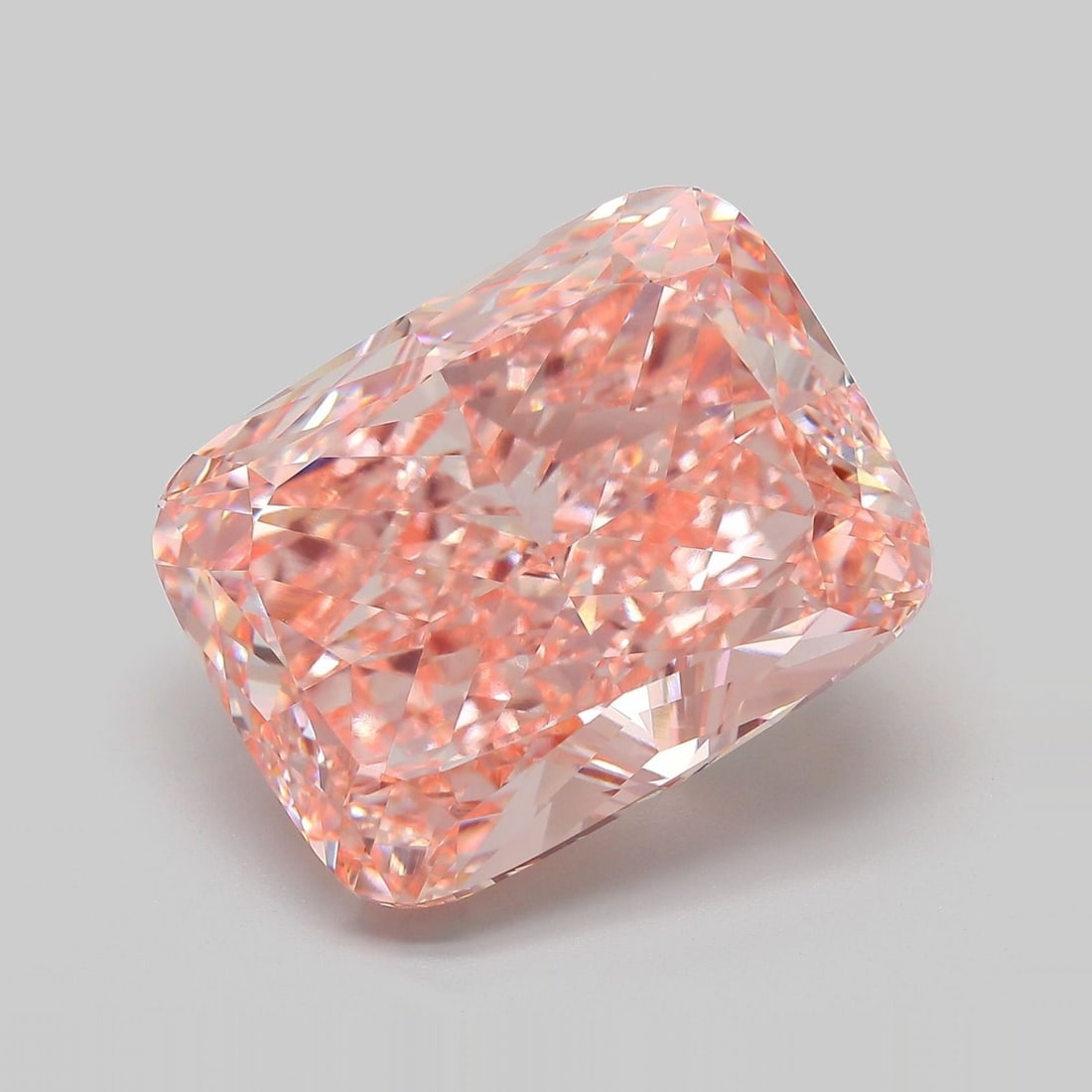 Loose Diamond - CUSHION MODIFIED 20.05ct Fancy Intense Pink VVS2: Loose Diamond - CUSHION MODIFIED 20.05ct Fancy Intense Pink VVS2 Source: This is a real non-mined Diamond that has been grown in a lab Shape: CUSHION MODIFIED Carats: 20.05 Color: Fancy Intense Pink C