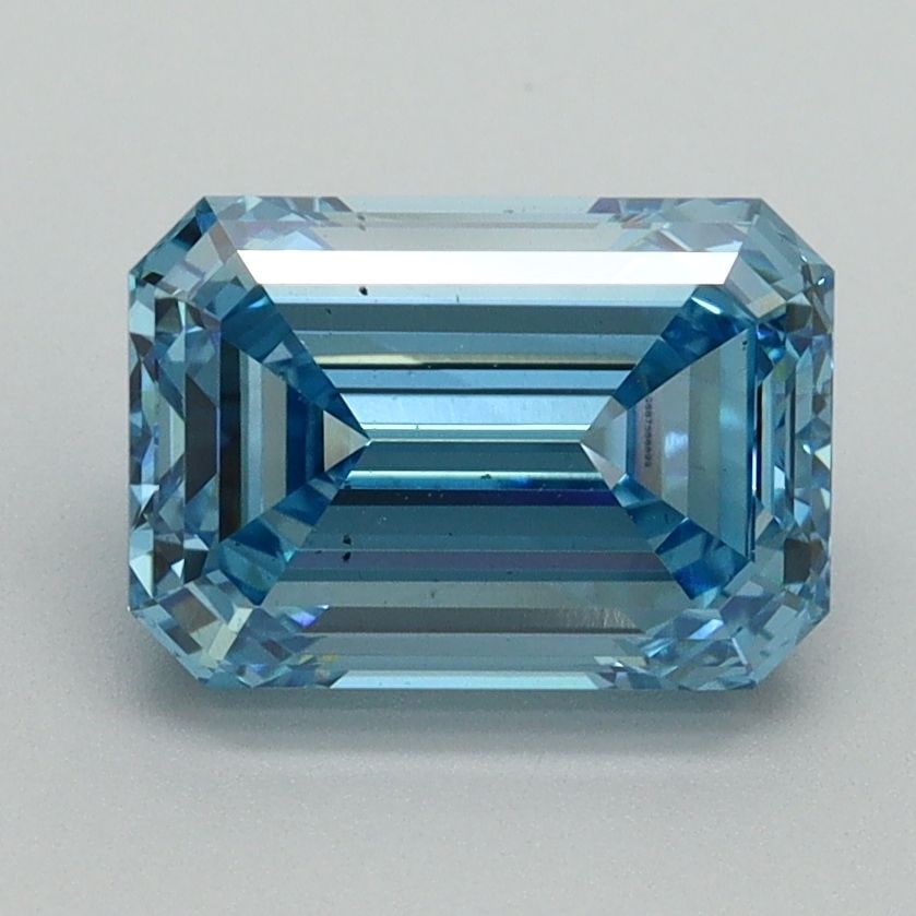 Loose Diamond - EMERALD 2.16ct Fancy Vivid Blue VS2: Loose Diamond - EMERALD 2.16ct Fancy Vivid Blue VS2 Source: This is a real non-mined Diamond that has been grown in a lab Shape: EMERALD Carats: 2.16 Color: Fancy Vivid Blue Certification: IGI Video: