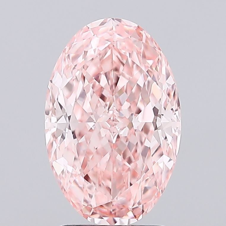 Loose Diamond - OVAL 2.57ct Fancy Vivid Pink VVS2: Loose Diamond - OVAL 2.57ct Fancy Vivid Pink VVS2 Source: This is a real non-mined Diamond that has been grown in a lab Shape: OVAL Carats: 2.57 Color: Fancy Vivid Pink Certification: IGI Video: