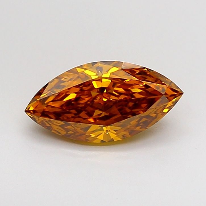 Loose Diamond - MARQUISE 1.37ct Fancy Vivid Orangey Yellow VVS2: Loose Diamond - MARQUISE 1.37ct Fancy Vivid Orangey Yellow VVS2 Source: This is a real non-mined Diamond that has been grown in a lab Shape: MARQUISE Carats: 1.37 Color: Fancy Vivid Orangey Yellow Cer