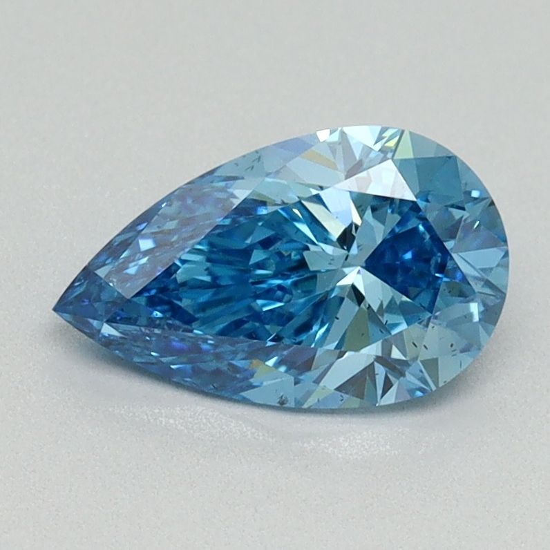 Loose Diamond - PEAR 1.0ct Fancy Vivid Blue SI1: Loose Diamond - PEAR 1.0ct Fancy Vivid Blue SI1 Source: This is a real non-mined Diamond that has been grown in a lab Shape: PEAR Carats: 1.0 Color: Fancy Vivid Blue Certification: IGI Video: