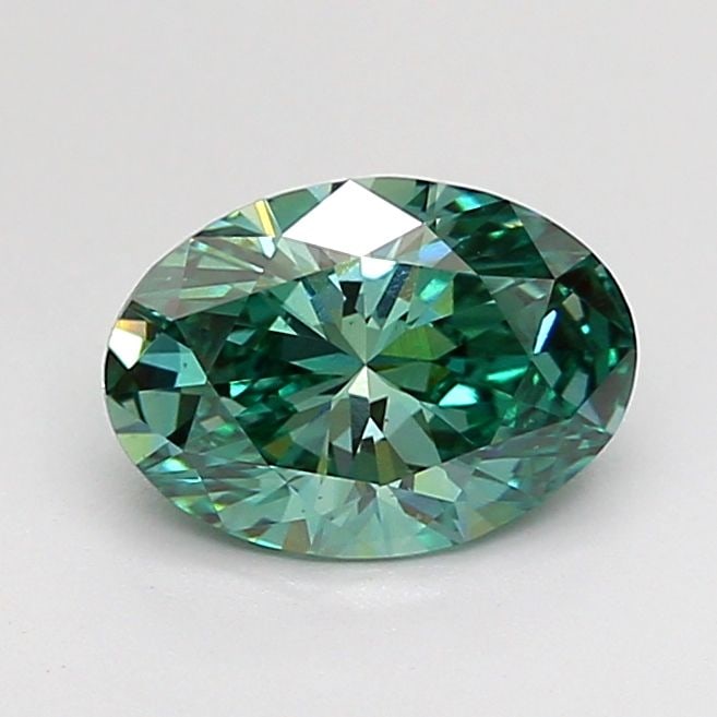 Loose Diamond - OVAL 1.1ct Fancy Vivid Green VS2: Loose Diamond - OVAL 1.1ct Fancy Vivid Green VS2 Source: This is a real non-mined Diamond that has been grown in a lab Shape: OVAL Carats: 1.1 Color: Fancy Vivid Green Certification: NONE Video: