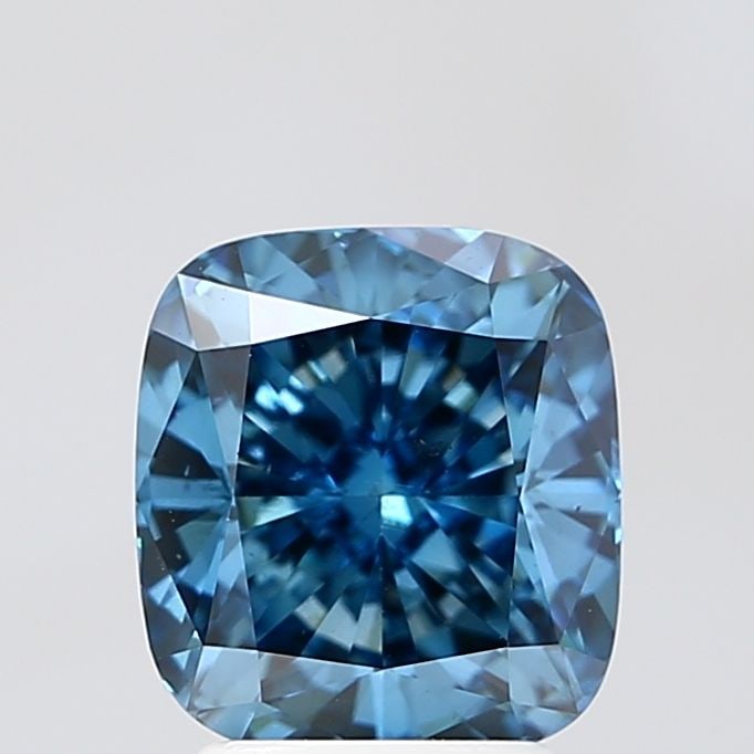 Loose Diamond - CUSHION BRILLIANT 3.0ct Blue VS1: Loose Diamond - CUSHION BRILLIANT 3.0ct Blue VS1 Source: This is a real non-mined Diamond that has been grown in a lab Shape: CUSHION BRILLIANT Carats: 3.0 Color: Blue Certification: NONE Video: