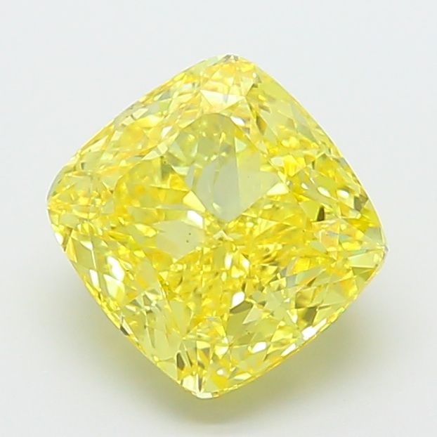 Loose Diamond - CUSHION MODIFIED 5.02ct Fancy Vivid Yellow VS2: Loose Diamond - CUSHION MODIFIED 5.02ct Fancy Vivid Yellow VS2 Source: This is a real non-mined Diamond that has been grown in a lab Shape: CUSHION MODIFIED Carats: 5.02 Color: Fancy Vivid Yellow Cert