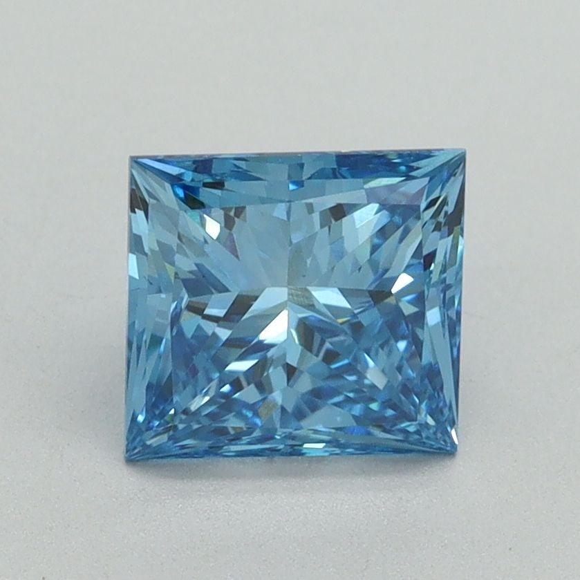 Loose Diamond - PRINCESS 1.5ct Fancy Vivid Blue VS1: Loose Diamond - PRINCESS 1.5ct Fancy Vivid Blue VS1 Source: This is a real non-mined Diamond that has been grown in a lab Shape: PRINCESS Carats: 1.5 Color: Fancy Vivid Blue Certification: IGI Video: