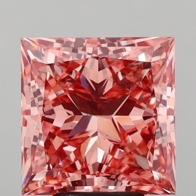 Loose Diamond - PRINCESS 5.24ct Fancy Vivid Pink VS2: Loose Diamond - PRINCESS 5.24ct Fancy Vivid Pink VS2 Source: This is a real non-mined Diamond that has been grown in a lab Shape: PRINCESS Carats: 5.24 Color: Fancy Vivid Pink Certification: IGI Video