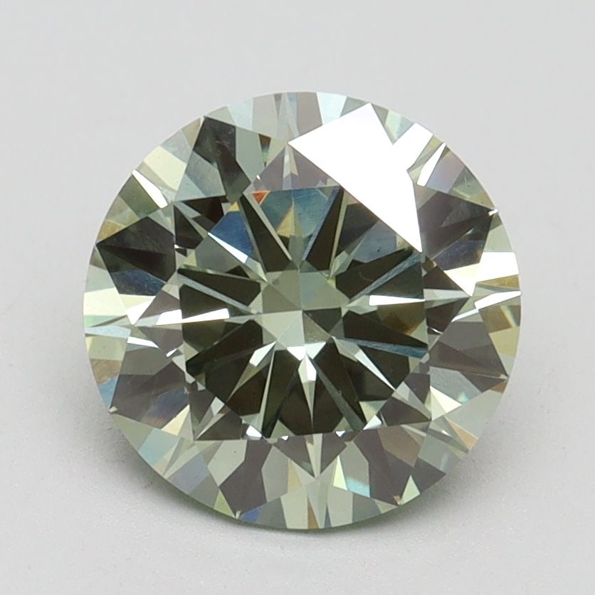 Loose Diamond - ROUND 2.02ct Fancy Intense Green VS1: Loose Diamond - ROUND 2.02ct Fancy Intense Green VS1 Source: This is a real non-mined Diamond that has been grown in a lab Shape: ROUND Carats: 2.02 Color: Fancy Intense Green Certification: IGI Video