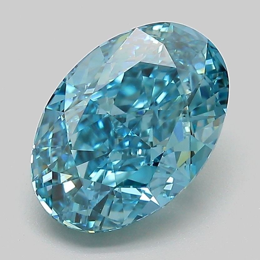 Loose Diamond - OVAL 3.1ct Fancy Vivid Blue VVS2: Loose Diamond - OVAL 3.1ct Fancy Vivid Blue VVS2 Source: This is a real non-mined Diamond that has been grown in a lab Shape: OVAL Carats: 3.1 Color: Fancy Vivid Blue Certification: IGI Video: