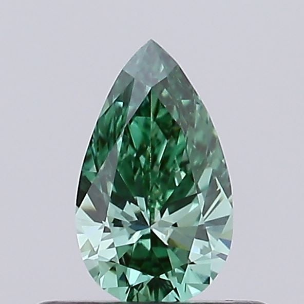 Loose Diamond - PEAR 0.35ct Fancy Vivid Green VS1: Loose Diamond - PEAR 0.35ct Fancy Vivid Green VS1 Source: This is a real non-mined Diamond that has been grown in a lab Shape: PEAR Carats: 0.35 Color: Fancy Vivid Green Certification: NONE Video: