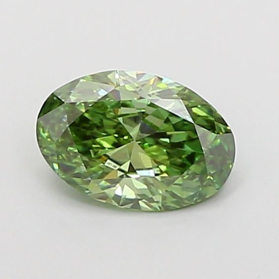 Loose Diamond - OVAL 0.77ct Fancy Vivid Green VS1: Loose Diamond - OVAL 0.77ct Fancy Vivid Green VS1 Source: This is a real non-mined Diamond that has been grown in a lab Shape: OVAL Carats: 0.77 Color: Fancy Vivid Green Certification: IGI Video: