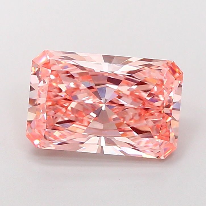 Loose Diamond - RADIANT 4.12ct Fancy Vivid Pink VVS2: Loose Diamond - RADIANT 4.12ct Fancy Vivid Pink VVS2 Source: This is a real non-mined Diamond that has been grown in a lab Shape: RADIANT Carats: 4.12 Color: Fancy Vivid Pink Certification: IGI Video: