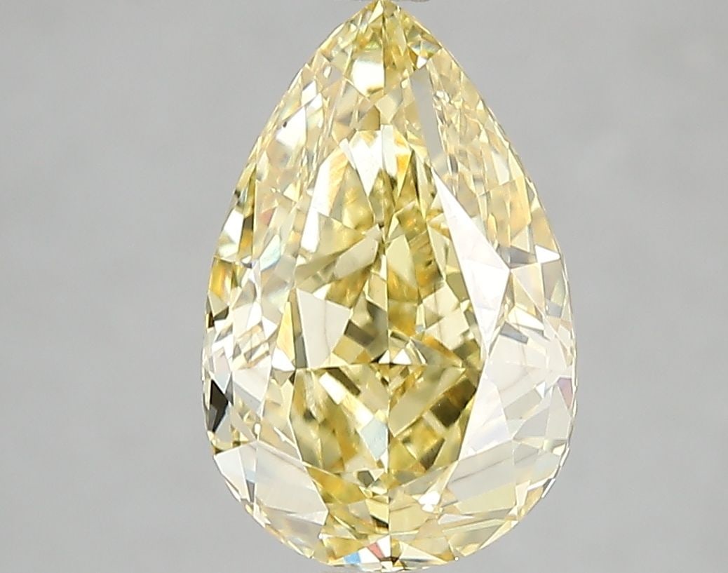Loose Diamond - PEAR 3.04ct Fancy Intense Yellow SI1: Loose Diamond - PEAR 3.04ct Fancy Intense Yellow SI1 Source: This is a real non-mined Diamond that has been grown in a lab Shape: PEAR Carats: 3.04 Color: Fancy Intense Yellow Certification: IGI Video