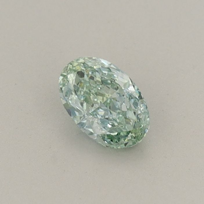 Loose Diamond - OVAL 0.29ct Fancy Vivid Blueish Green VS2: Loose Diamond - OVAL 0.29ct Fancy Vivid Blueish Green VS2 Source: This is a real non-mined Diamond that has been grown in a lab Shape: OVAL Carats: 0.29 Color: Fancy Vivid Blueish Green Certification:
