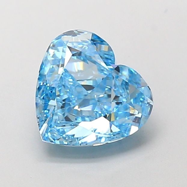 Loose Diamond - HEART 2.0ct Fancy Vivid Blue VVS2: Loose Diamond - HEART 2.0ct Fancy Vivid Blue VVS2 Source: This is a real non-mined Diamond that has been grown in a lab Shape: HEART Carats: 2.0 Color: Fancy Vivid Blue Certification: IGI Video:
