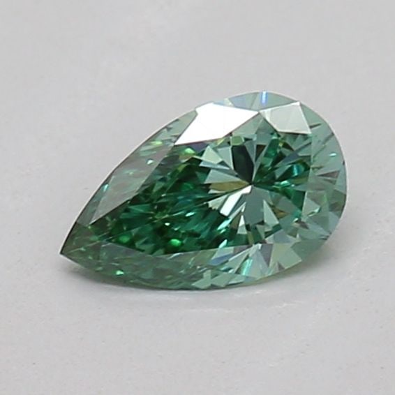 Loose Diamond - PEAR 0.22ct Fancy Vivid Green VS1: Loose Diamond - PEAR 0.22ct Fancy Vivid Green VS1 Source: This is a real non-mined Diamond that has been grown in a lab Shape: PEAR Carats: 0.22 Color: Fancy Vivid Green Certification: IGI The Diamond