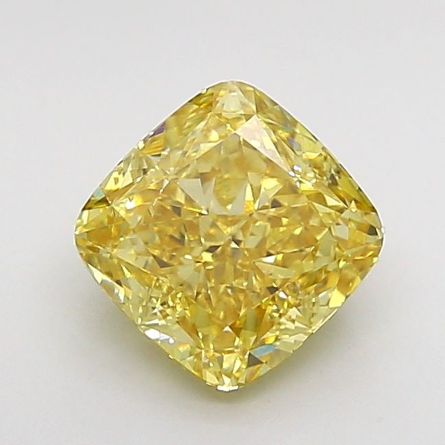 Loose Diamond - CUSHION MODIFIED 1.51ct Fancy Intense Yellow VS2: Loose Diamond - CUSHION MODIFIED 1.51ct Fancy Intense Yellow VS2 Source: This is a real non-mined Diamond that has been grown in a lab Shape: CUSHION MODIFIED Carats: 1.51 Color: Fancy Intense Yellow 