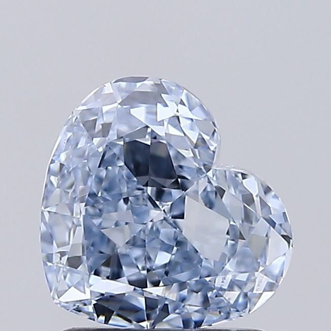 Loose Diamond - HEART 1.57ct Fancy Blue VVS2: Loose Diamond - HEART 1.57ct Fancy Blue VVS2 Source: This is a real non-mined Diamond that has been grown in a lab Shape: HEART Carats: 1.57 Color: Fancy Blue Certification: IGI Video: