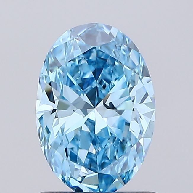 Loose Diamond - OVAL 0.81ct Fancy Vivid Blue VVS2: Loose Diamond - OVAL 0.81ct Fancy Vivid Blue VVS2 Source: This is a real non-mined Diamond that has been grown in a lab Shape: OVAL Carats: 0.81 Color: Fancy Vivid Blue Certification: IGI Video:
