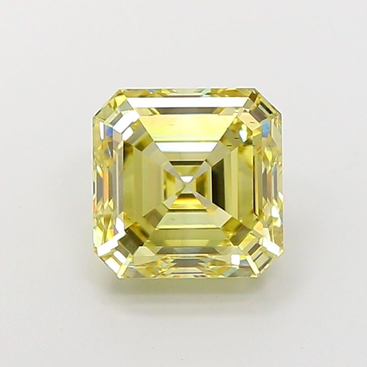 Loose Diamond - ASSCHER 3.5ct Fancy Light Yellow VS2: Loose Diamond - ASSCHER 3.5ct Fancy Light Yellow VS2 Source: This is a real non-mined Diamond that has been grown in a lab Shape: ASSCHER Carats: 3.5 Color: Fancy Light Yellow Certification: IGI Video