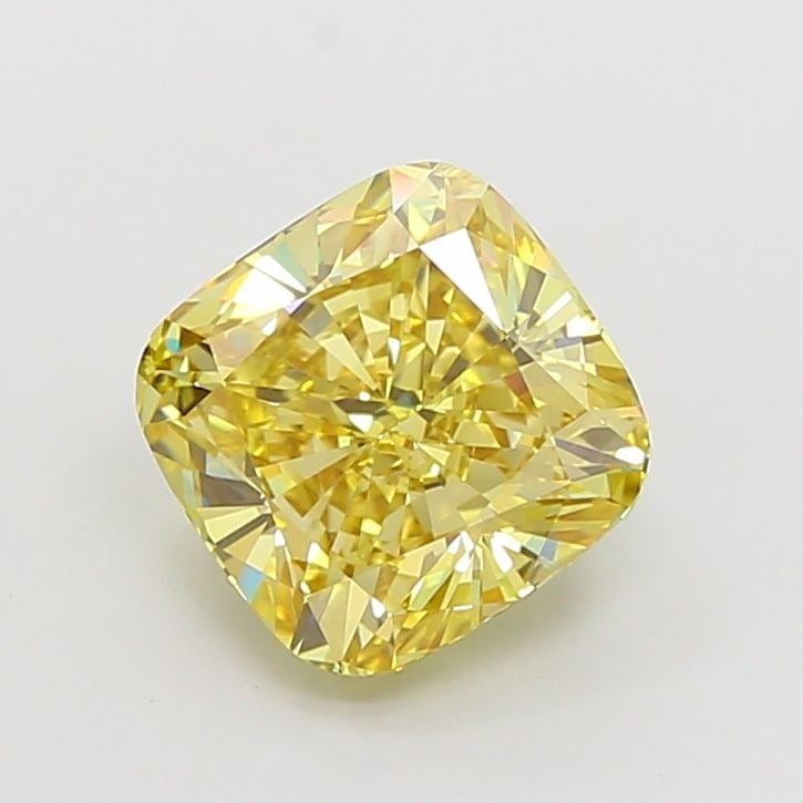Loose Diamond - CUSHION MODIFIED 4.02ct Fancy Intense Yellow VS1: Loose Diamond - CUSHION MODIFIED 4.02ct Fancy Intense Yellow VS1 Source: This is a real non-mined Diamond that has been grown in a lab Shape: CUSHION MODIFIED Carats: 4.02 Color: Fancy Intense Yellow 