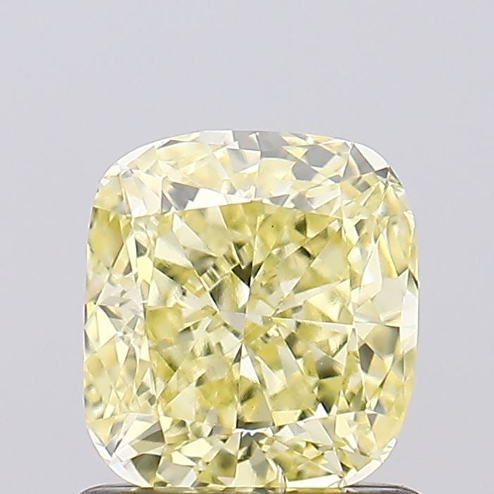 Loose Diamond - CUSHION MODIFIED 1.03ct Fancy Yellow VS2: Loose Diamond - CUSHION MODIFIED 1.03ct Fancy Yellow VS2 Source: This is a real non-mined Diamond that has been grown in a lab Shape: CUSHION MODIFIED Carats: 1.03 Color: Fancy Yellow Certification: I