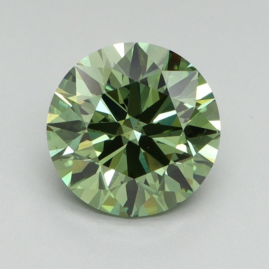 Ideal Loose Diamond - ROUND 2.02ct Fancy Vivid Green VS2: Ideal Loose Diamond - ROUND 2.02ct Fancy Vivid Green VS2 Source: This is a real non-mined Diamond that has been grown in a lab Shape: ROUND Carats: 2.02 Color: Fancy Vivid Green Certification: IGI Vid