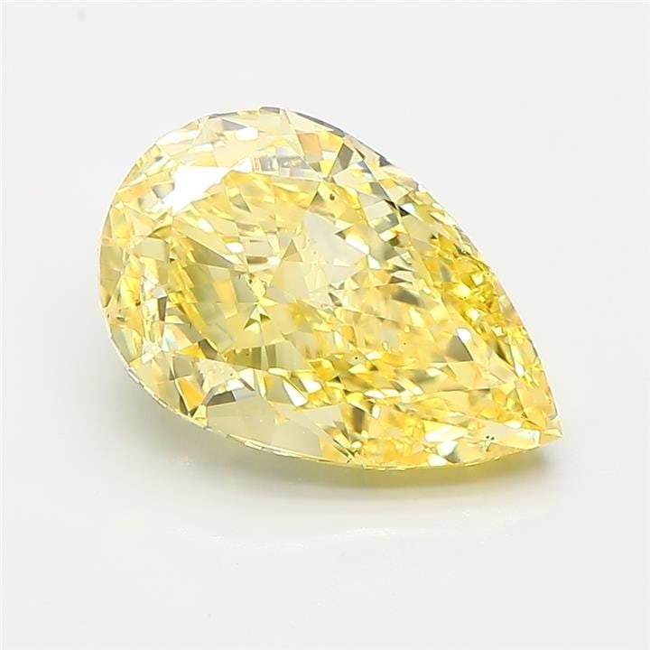 Loose Diamond - PEAR 3.07ct Fancy Vivid Yellow VS2: Loose Diamond - PEAR 3.07ct Fancy Vivid Yellow VS2 Source: This is a real non-mined Diamond that has been grown in a lab Shape: PEAR Carats: 3.07 Color: Fancy Vivid Yellow Certification: IGI Video: