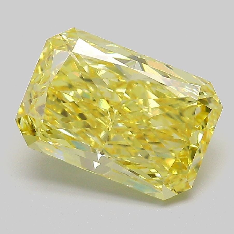 Loose Diamond - RADIANT 3.02ct Fancy Intense Yellow VS1: Loose Diamond - RADIANT 3.02ct Fancy Intense Yellow VS1 Source: This is a real non-mined Diamond that has been grown in a lab Shape: RADIANT Carats: 3.02 Color: Fancy Intense Yellow Certification: IGI