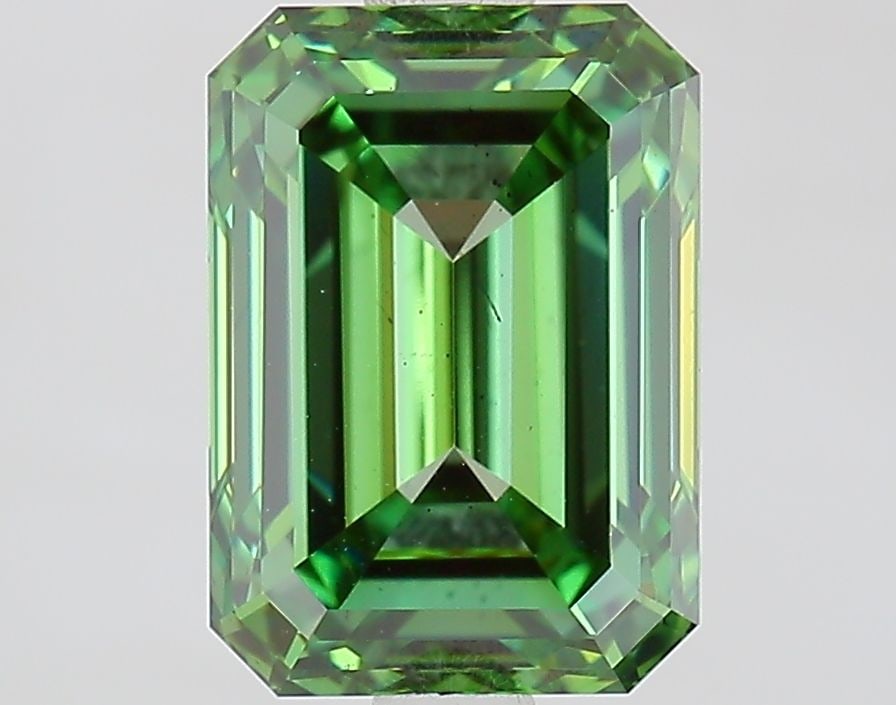 Loose Diamond - EMERALD 2.56ct Fancy Vivid Green SI1: Loose Diamond - EMERALD 2.56ct Fancy Vivid Green SI1 Source: This is a real non-mined Diamond that has been grown in a lab Shape: EMERALD Carats: 2.56 Color: Fancy Vivid Green Certification: IGI Video
