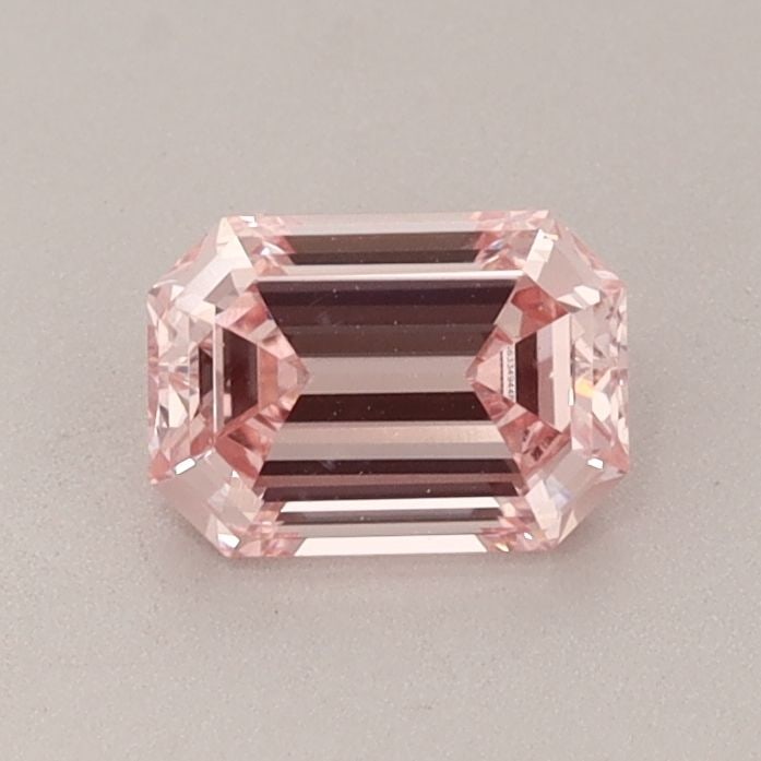 Loose Diamond - EMERALD 0.7ct Fancy Intense Pink VS1: Loose Diamond - EMERALD 0.7ct Fancy Intense Pink VS1 Source: This is a real non-mined Diamond that has been grown in a lab Shape: EMERALD Carats: 0.7 Color: Fancy Intense Pink Certification: IGI Video