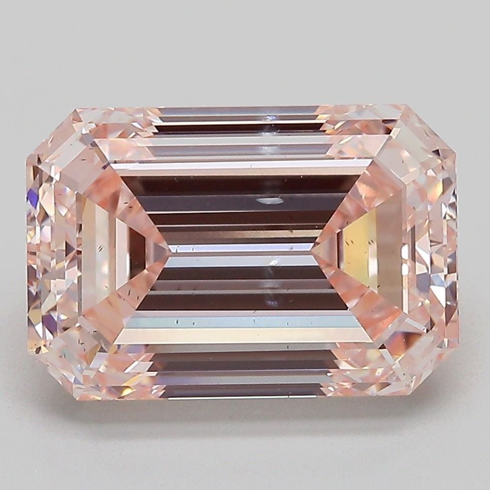 Loose Diamond - EMERALD 4.99ct Fancy Pink SI1: Loose Diamond - EMERALD 4.99ct Fancy Pink SI1 Source: This is a real non-mined Diamond that has been grown in a lab Shape: EMERALD Carats: 4.99 Color: Fancy Pink Certification: IGI Video: