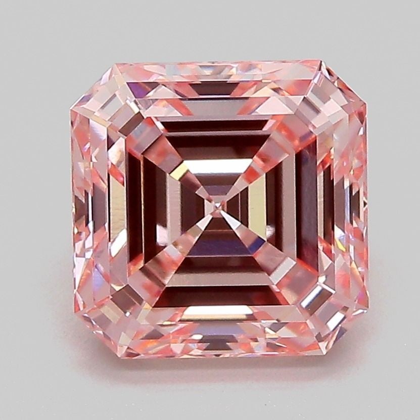 Loose Diamond - ASSCHER 3.11ct Fancy Intense Pink VVS2: Loose Diamond - ASSCHER 3.11ct Fancy Intense Pink VVS2 Source: This is a real non-mined Diamond that has been grown in a lab Shape: ASSCHER Carats: 3.11 Color: Fancy Intense Pink Certification: IGI Vi