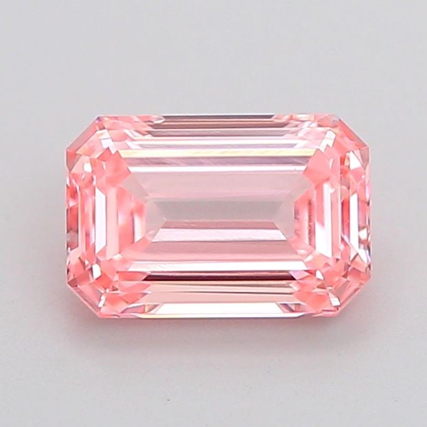Loose Diamond - EMERALD 1.08ct Fancy Intense Pink VVS2: Loose Diamond - EMERALD 1.08ct Fancy Intense Pink VVS2 Source: This is a real non-mined Diamond that has been grown in a lab Shape: EMERALD Carats: 1.08 Color: Fancy Intense Pink Certification: IGI Vi