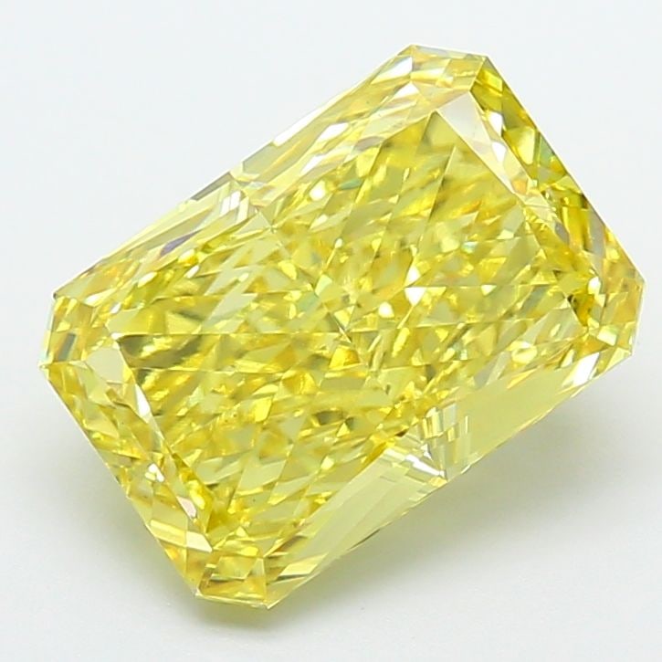 Loose Diamond - RADIANT 5.01ct Fancy Vivid Yellow VVS2: Loose Diamond - RADIANT 5.01ct Fancy Vivid Yellow VVS2 Source: This is a real non-mined Diamond that has been grown in a lab Shape: RADIANT Carats: 5.01 Color: Fancy Vivid Yellow Certification: IGI Vi