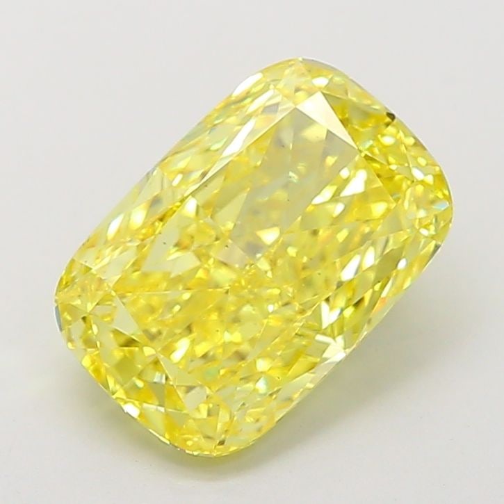 Loose Diamond - CUSHION MODIFIED 4.01ct Fancy Vivid Yellow VS2: Loose Diamond - CUSHION MODIFIED 4.01ct Fancy Vivid Yellow VS2 Source: This is a real non-mined Diamond that has been grown in a lab Shape: CUSHION MODIFIED Carats: 4.01 Color: Fancy Vivid Yellow Cert