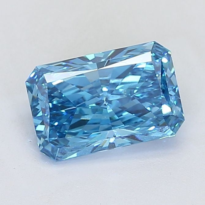 Loose Diamond - RADIANT 3.02ct Fancy Vivid Blue VS1: Loose Diamond - RADIANT 3.02ct Fancy Vivid Blue VS1 Source: This is a real non-mined Diamond that has been grown in a lab Shape: RADIANT Carats: 3.02 Color: Fancy Vivid Blue Certification: IGI Video: