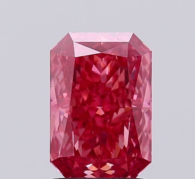 Loose Diamond - RADIANT 2.1ct Fancy Deep Pink VS1: Loose Diamond - RADIANT 2.1ct Fancy Deep Pink VS1 Source: This is a real non-mined Diamond that has been grown in a lab Shape: RADIANT Carats: 2.1 Color: Fancy Deep Pink Certification: IGI Video: