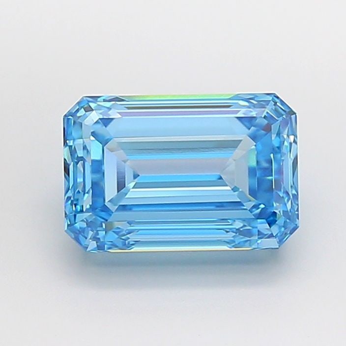 Loose Diamond - EMERALD 5.55ct Fancy Vivid Blue VVS1: Loose Diamond - EMERALD 5.55ct Fancy Vivid Blue VVS1 Source: This is a real non-mined Diamond that has been grown in a lab Shape: EMERALD Carats: 5.55 Color: Fancy Vivid Blue Certification: IGI Video: