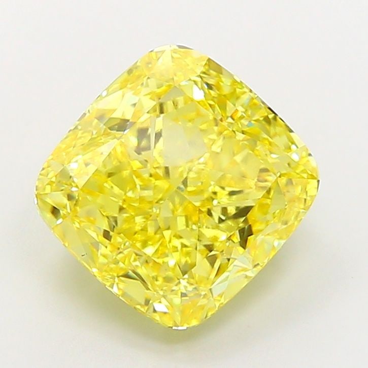 Loose Diamond - CUSHION MODIFIED 6.07ct Fancy Vivid Yellow VS1: Loose Diamond - CUSHION MODIFIED 6.07ct Fancy Vivid Yellow VS1 Source: This is a real non-mined Diamond that has been grown in a lab Shape: CUSHION MODIFIED Carats: 6.07 Color: Fancy Vivid Yellow Cert