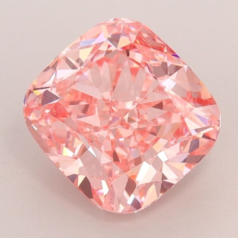 Loose Diamond - CUSHION BRILLIANT 3.08ct Fancy Vivid Pink VS2: Loose Diamond - CUSHION BRILLIANT 3.08ct Fancy Vivid Pink VS2 Source: This is a real non-mined Diamond that has been grown in a lab Shape: CUSHION BRILLIANT Carats: 3.08 Color: Fancy Vivid Pink Certif