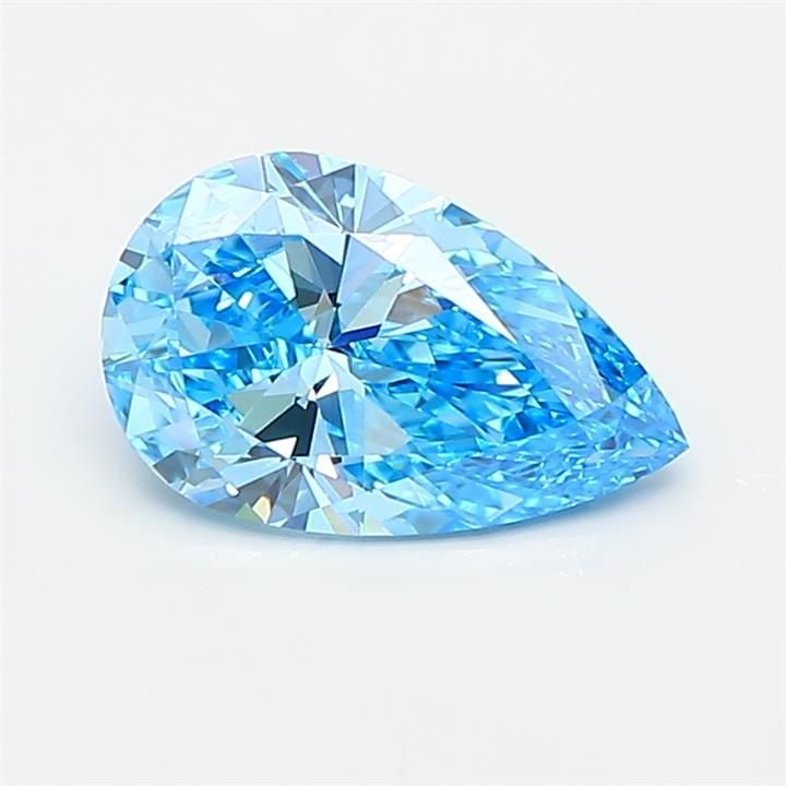 Loose Diamond - PEAR 1.0ct Fancy Vivid Blue VVS1: Loose Diamond - PEAR 1.0ct Fancy Vivid Blue VVS1 Source: This is a real non-mined Diamond that has been grown in a lab Shape: PEAR Carats: 1.0 Color: Fancy Vivid Blue Certification: IGI Video:
