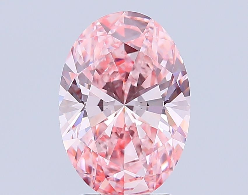 Loose Diamond - OVAL 3.5ct Fancy Intense Pink VS1: Loose Diamond - OVAL 3.5ct Fancy Intense Pink VS1 Source: This is a real non-mined Diamond that has been grown in a lab Shape: OVAL Carats: 3.5 Color: Fancy Intense Pink Certification: IGI Video: