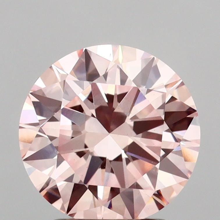Loose Diamond - ROUND 2.1ct Fancy Pink VS1: Loose Diamond - ROUND 2.1ct Fancy Pink VS1 Source: This is a real non-mined Diamond that has been grown in a lab Shape: ROUND Carats: 2.1 Color: Fancy Pink Certification: IGI Video: