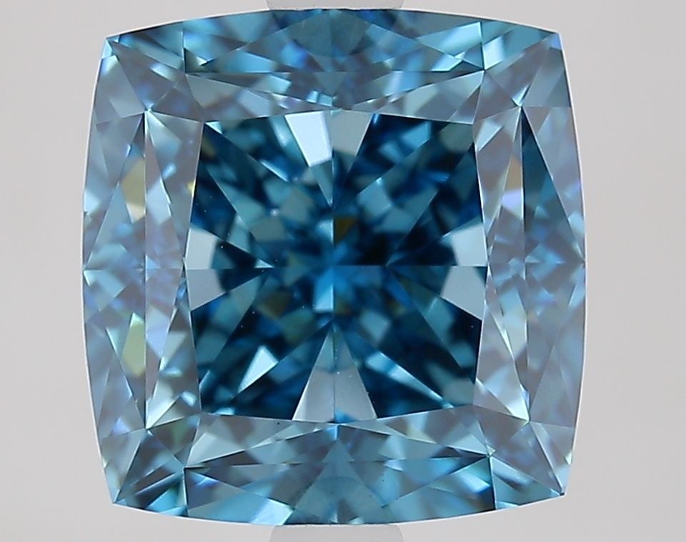 Loose Diamond - CUSHION MODIFIED 3.58ct Fancy Vivid Blue VVS2: Loose Diamond - CUSHION MODIFIED 3.58ct Fancy Vivid Blue VVS2 Source: This is a real non-mined Diamond that has been grown in a lab Shape: CUSHION MODIFIED Carats: 3.58 Color: Fancy Vivid Blue Certifi