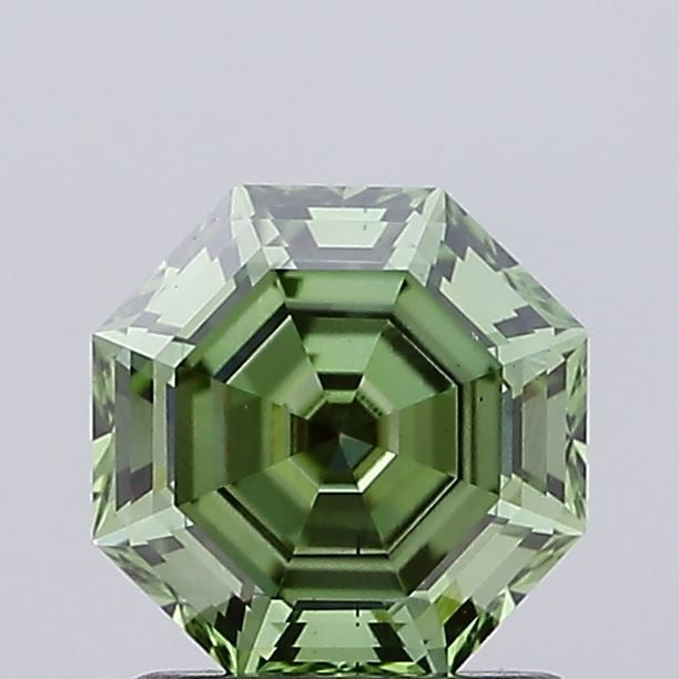 Loose Diamond - OCTAGONAL 1.13ct Fancy Vivid Green VS2: Loose Diamond - OCTAGONAL 1.13ct Fancy Vivid Green VS2 Source: This is a real non-mined Diamond that has been grown in a lab Shape: OCTAGONAL Carats: 1.13 Color: Fancy Vivid Green Certification: IGI V