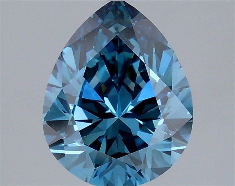 Loose Diamond - PEAR 2.5ct Fancy Vivid Blue VVS2: Loose Diamond - PEAR 2.5ct Fancy Vivid Blue VVS2 Source: This is a real non-mined Diamond that has been grown in a lab Shape: PEAR Carats: 2.5 Color: Fancy Vivid Blue Certification: IGI Video: